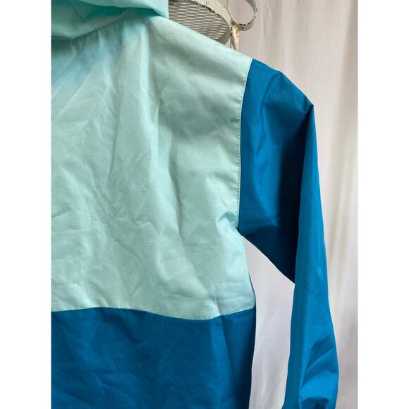 Eddie Bauer Jacket Girl Zip Front Windbreaker with attached Hood Blue XS - Picture 5 of 12